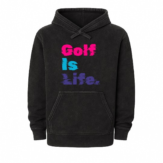 I Like Golfing, Golf Player, Golf Is Life Mineral Wash Hoodies