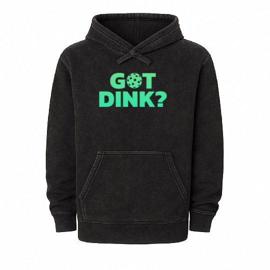 Got Dink Stacked Green Mineral Wash Hoodies