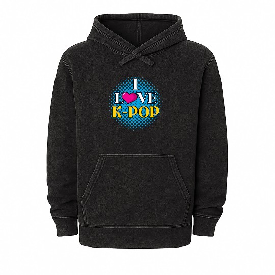 K-Pop K-drama Korean Music KPop Kdrama Gift Mineral Wash Hoodies