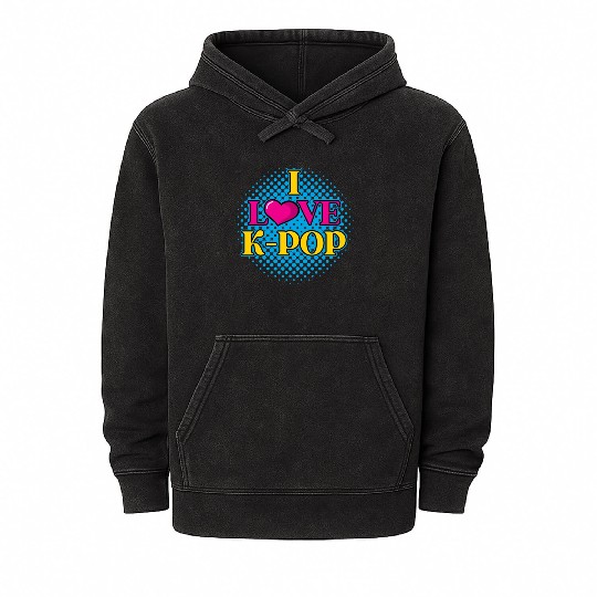 K-Pop K-drama Korean Music KPop Kdrama Gift Mineral Wash Hoodies