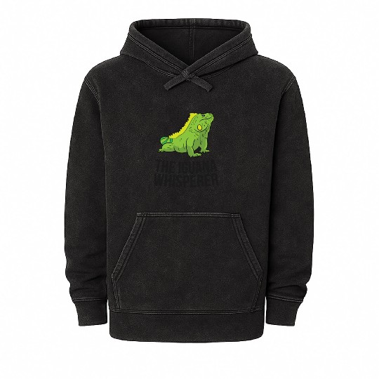 The Iguana Whisperer Gecko Lizard Lover Mineral Wash Hoodies