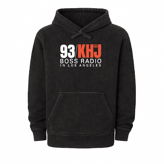 93 KHJ Boss Radio Mineral Wash Hoodies