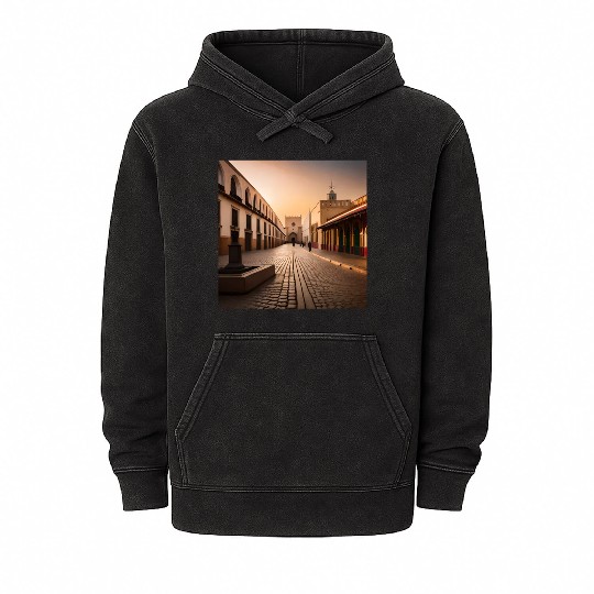 Fantasy pictures ,town Morocco ,city Rabat Mineral Wash Hoodies