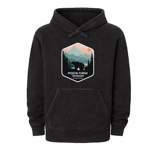 Pigeon Forge Great Smoky Mountains Mineral Wash Hoodies
