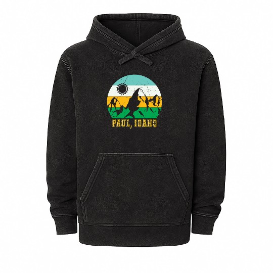 Idaho Mountain Hiking Souvenir Paul Mountain Trip Mineral Wash Hoodies
