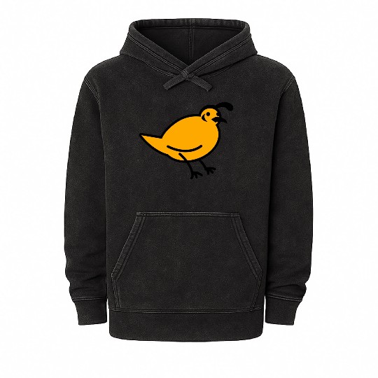a quail bird Mineral Wash Hoodies
