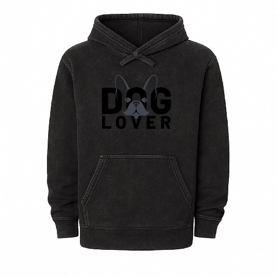 French Bulldog Lover Mineral Wash Hoodies