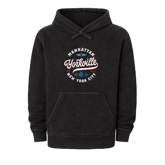 New York Manhattan Yorkville Mineral Wash Hoodies