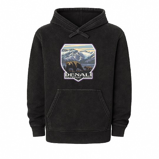 Denali national park Mineral Wash Hoodies