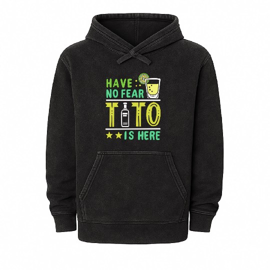 Vodka Tito Is Here Mineral Wash Hoodies