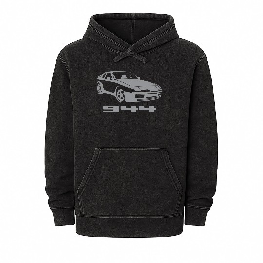 Hack Racing 944 944 Grey Small Mineral Wash Hoodies