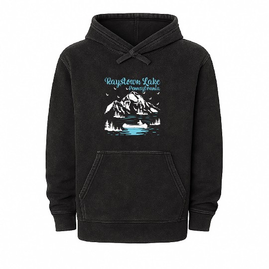 Summer Vacation Pennsylvania Raystown Lake Mineral Wash Hoodies