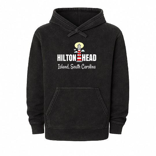 Hilton Head Island South Carolina Mineral Wash Hoodies