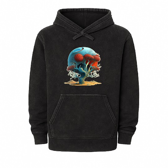 Desert Crimson Dreaming Mineral Wash Hoodies
