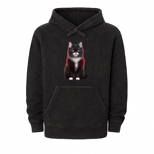 cute cat mom.best cat mom ever.cool cat mom.miaw Mineral Wash Hoodies