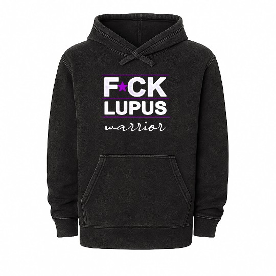 Fuck Lupus Warrior Mineral Wash Hoodies