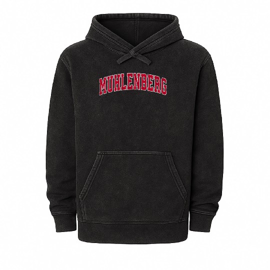 Muhlenberg Pennsylvania Pa Sports Red Mineral Wash Hoodies