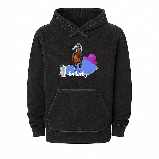 Kentucky Horse Racing Derby Py Mineral Wash Hoodies