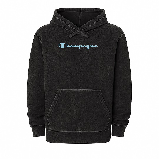 Champagne Top Mineral Wash Hoodies