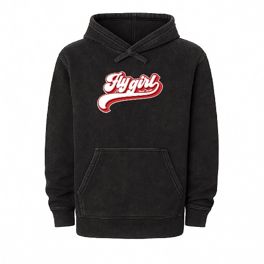 Fly 80S 90S Old School Hip Hop Mineral Wash Hoodies