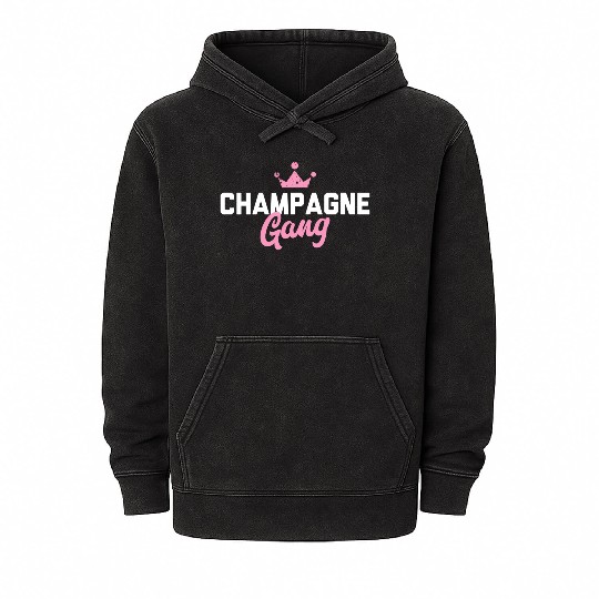 Champagne Gang Mineral Wash Hoodies