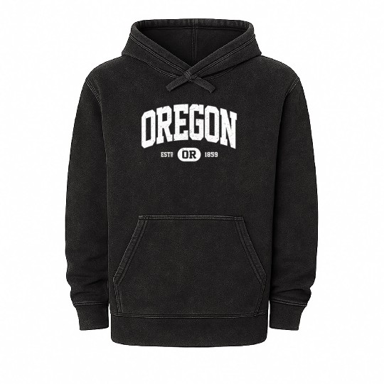 Oregon Oregon Or Mineral Wash Hoodies