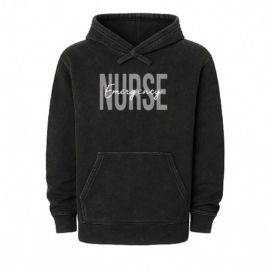 Er Nurse Emergency Room Nurse Registered Nurse Mineral Wash Hoodies