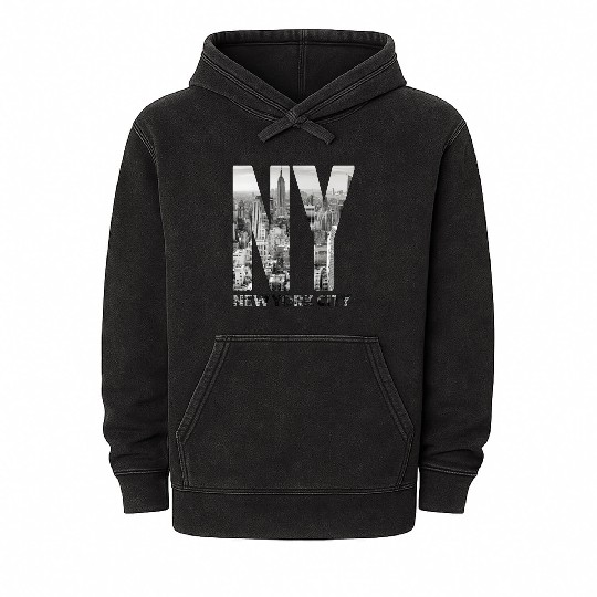 New York City yline Nyc Manhattan Mineral Wash Hoodies
