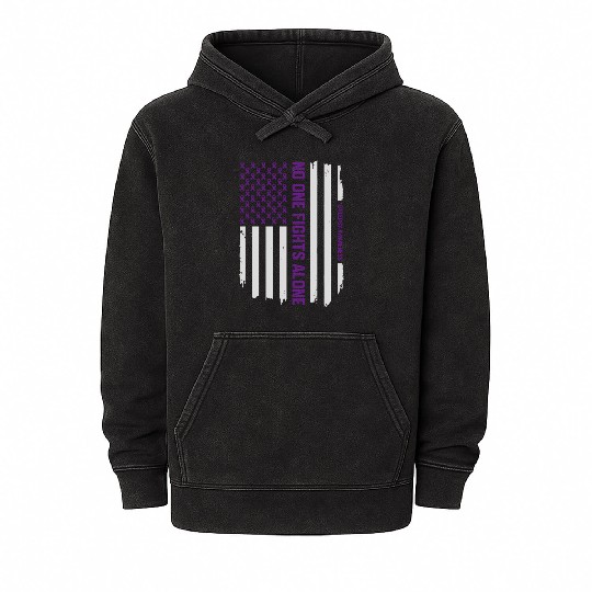 Epilepsy Awareness American Flag Epilepsy Mineral Wash Hoodies