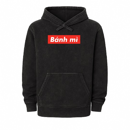 Banh Mi red boxx Vietnam Vietnamese Sandwich Viet Mineral Wash Hoodies