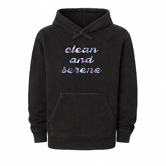Clean and Serene paisley Mineral Wash Hoodies