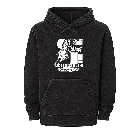 Barrel Racer For Barrel Racing Mineral Wash Hoodies