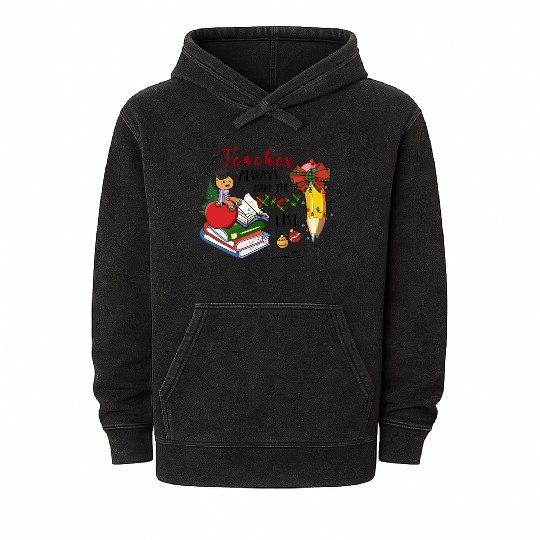 Christmas Teacher Gift Idea Book Apple And Mineral Wash Hoodies