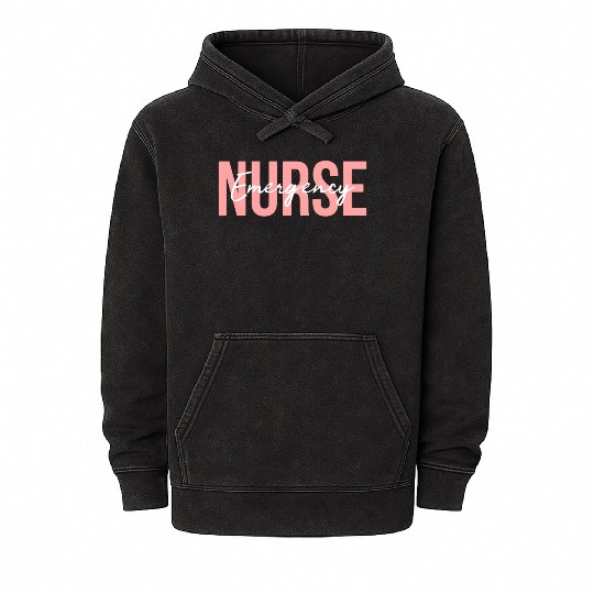 Er Nurse Emergency Room Nurse Registered Nurse Mineral Wash Hoodies