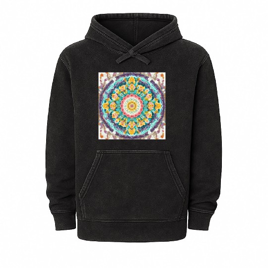Unique Mandala V3 Mineral Wash Hoodies