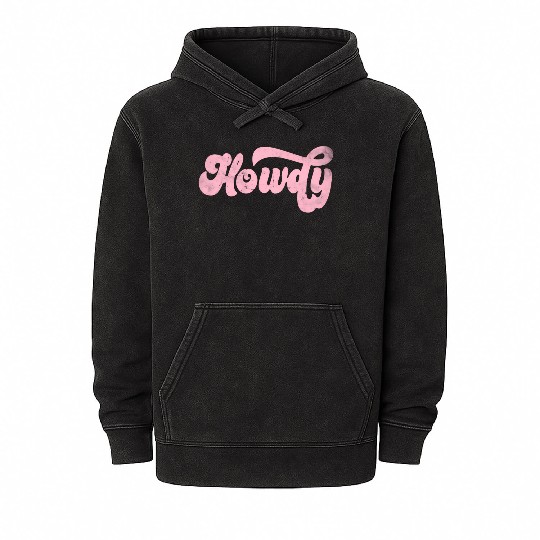 Howdy Rodeo Western Cory Southern Cowgirl Mineral Wash Hoodies