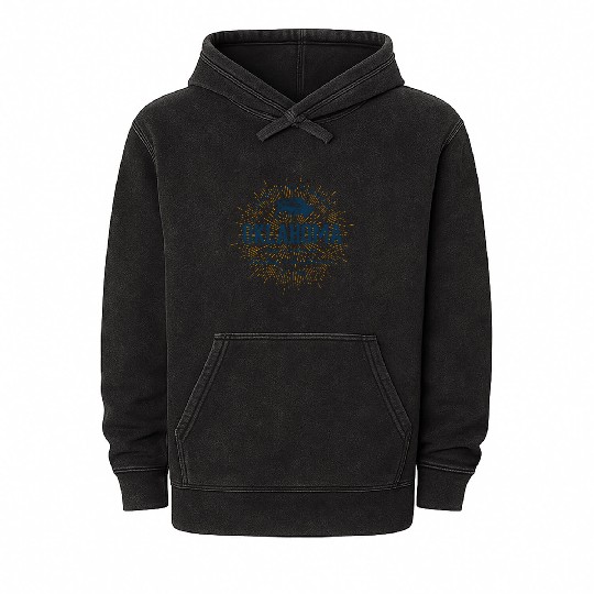 State Of Oklahoma Mineral Wash Hoodies