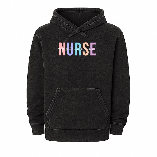 Registered Nurse Rn Emergency Room Nurse Mineral Wash Hoodies