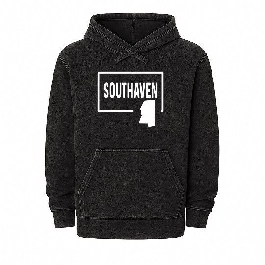 Southaven Mississippi Ms Home Hometown Vacation Mineral Wash Hoodies