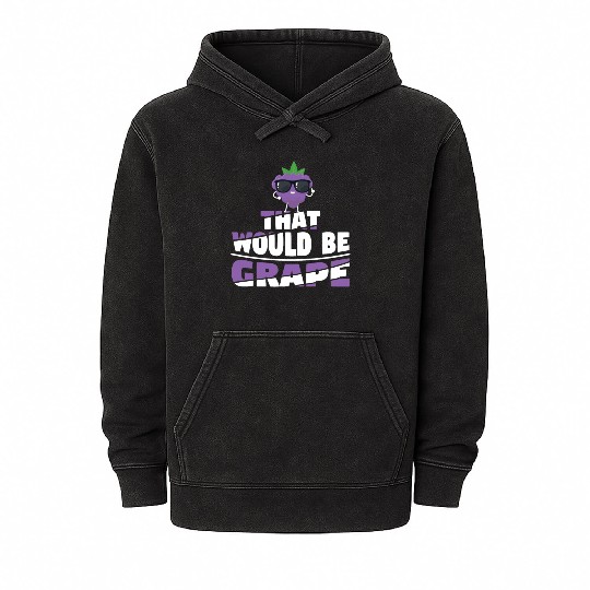 That Would Be Grape Mineral Wash Hoodies