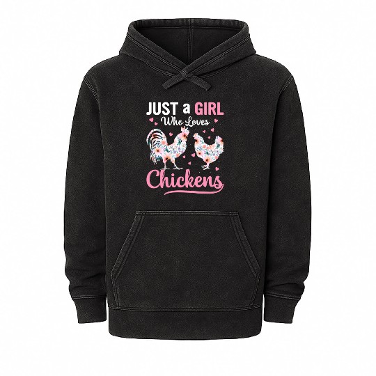 Chicken Farmer For Wo Mineral Wash Hoodies