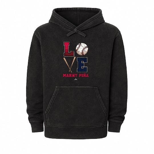Love Ny A Ny A Atlanta Mlbpa Mineral Wash Hoodies