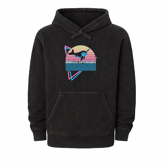 Narwhal Retro Mineral Wash Hoodies