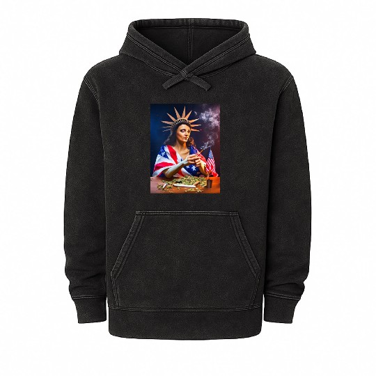 Mary Jane Liberty Mineral Wash Hoodies