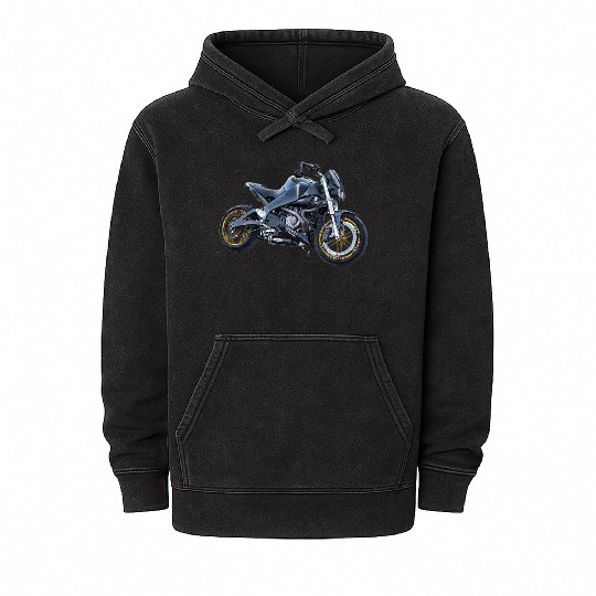 bike Mineral Wash Hoodies
