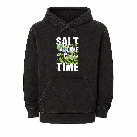 Salt And Lime It'S Margarita Time Pub Crawl Pytime Mineral Wash Hoodies