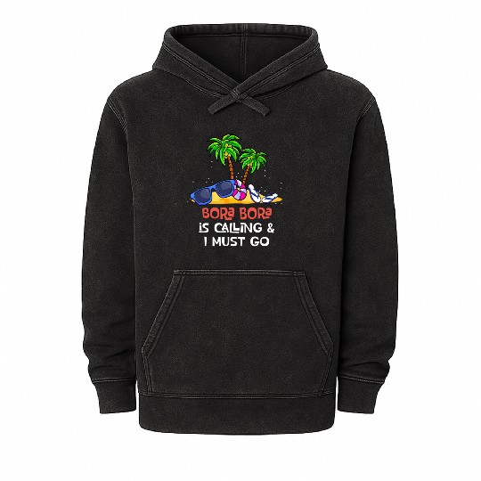 Bora Bora Travel Vacation Visit Bora Bora Mineral Wash Hoodies