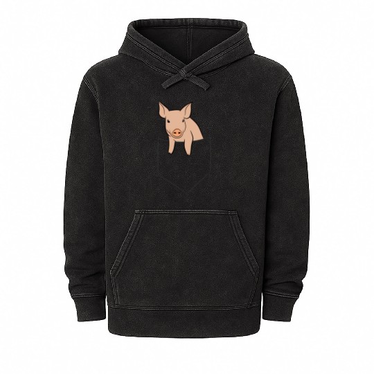 Pig In The Pocket Pig Pocket Pig Mineral Wash Hoodies