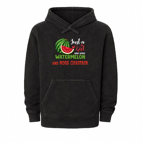 Just A Who Loves Watermelon And Ross Chastain Mineral Wash Hoodies