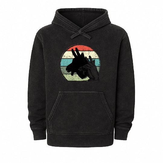 Animal Shadows donkey Mineral Wash Hoodies